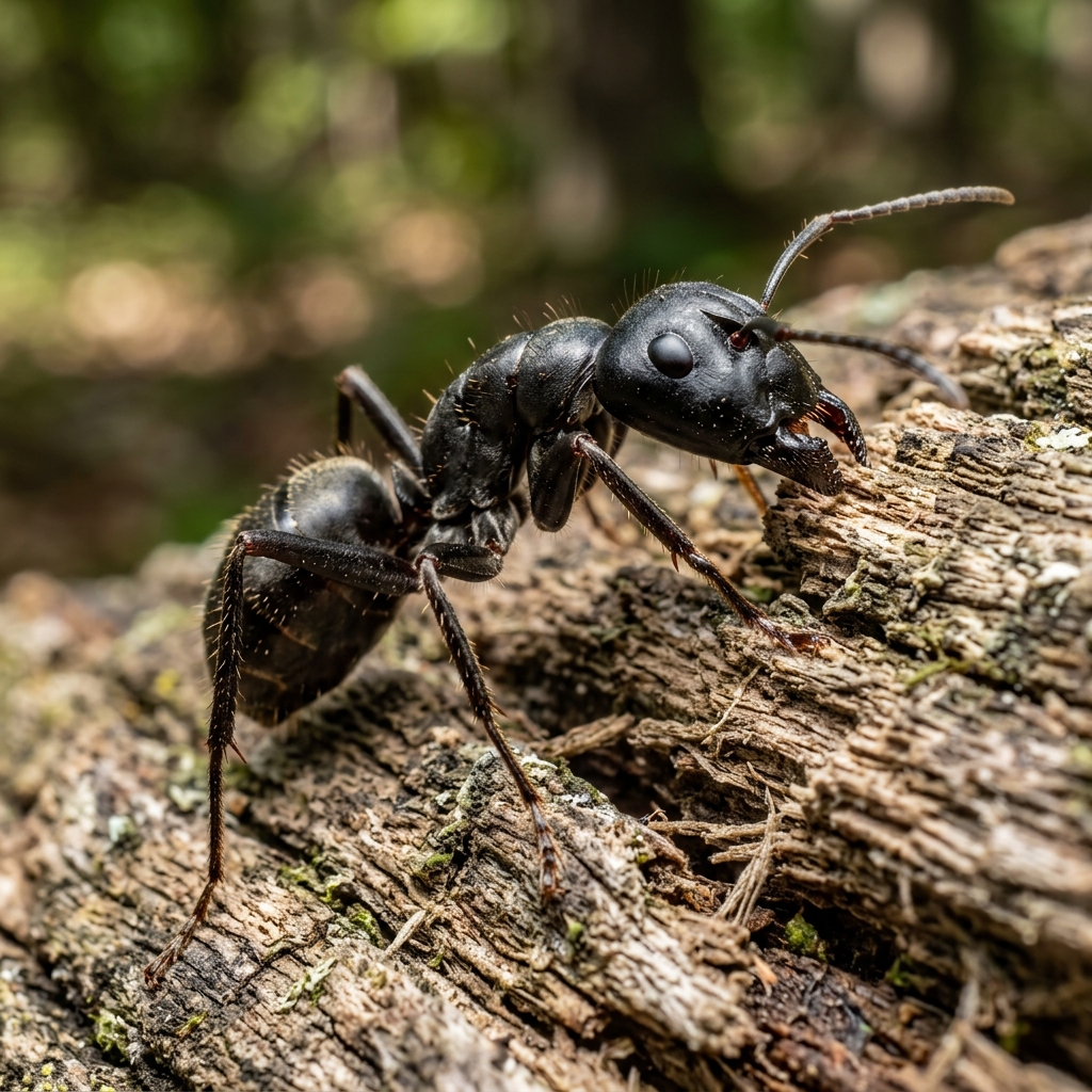 Carpenter ant - large structural risk ant in Ontario damaging moisture wood