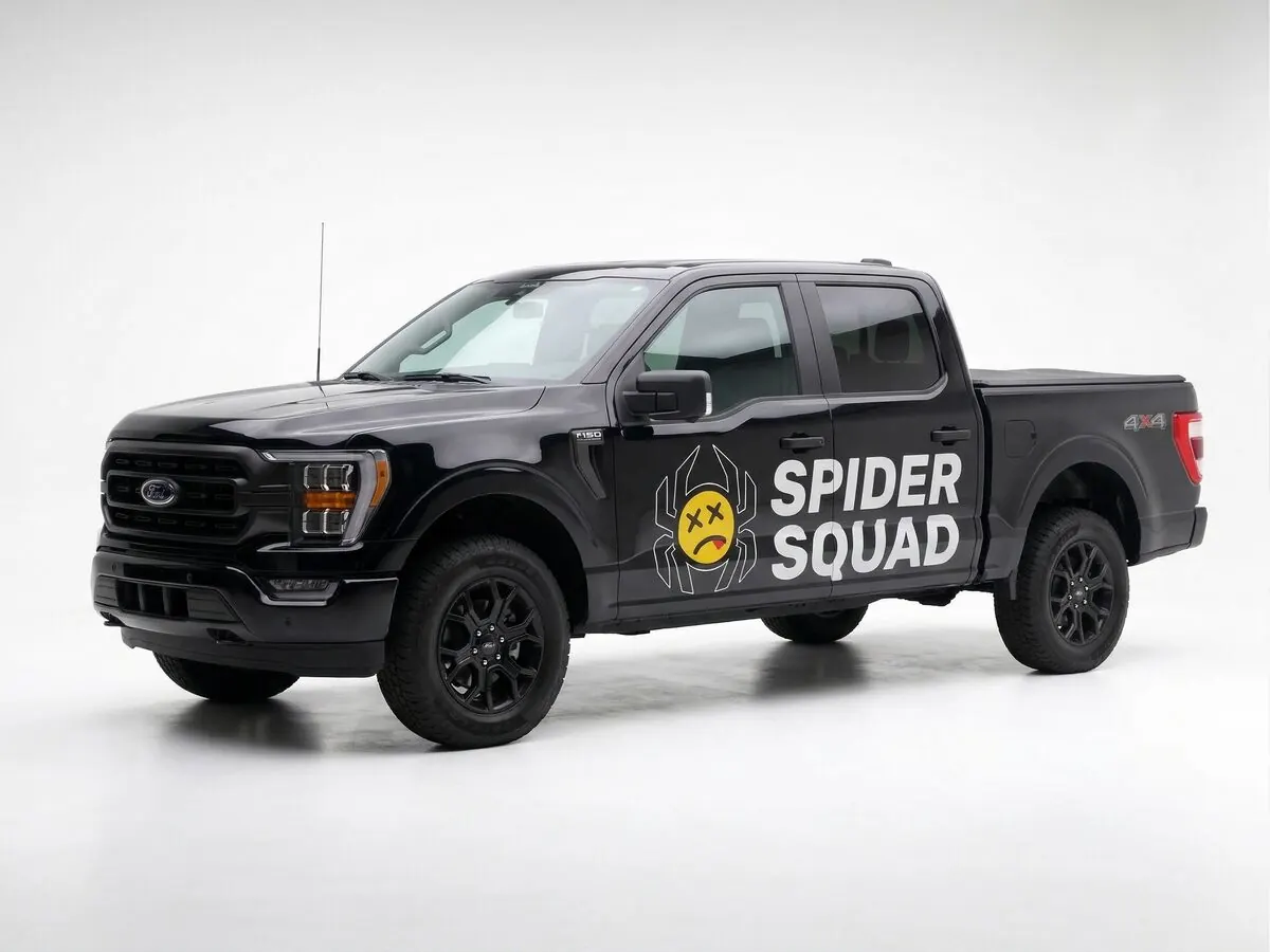 Spider Squad service truck &mdash; Licensed & Insured